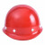 百舸 ABS高强度安全帽工地工程建筑施工防砸透气劳保头盔安全帽 圆顶ABS透气红色