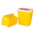 标燕 （十件起购）【方形8L】黄色塑料垃圾桶方形一次性 医疗利器盒 锐器桶BYLJT-9
