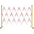 铦铓施工围挡绝缘围栏安全护栏网可移动栏杆电力伸缩隔离栏围网玻璃钢隔离带 黄黑 管式1.2*5米