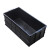 中吉万兴 防静电周转箱黑色塑胶箱电子元件箱导电胶框可配盖塑料箱 605*300*215mm