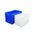 和一可塑 加厚塑料方盘 长方形塑胶龙虾海鲜盘白色盆 浅盆矮箱周转养殖盘 P4白370*245*65
