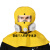 定制防毒面具全面罩化喷漆农药防尘防护呼吸器全脸封闭头罩放毒帽子 黄色套装