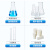三角烧瓶胶塞玻璃试管硅胶塞盖子 锥形瓶容量瓶塞 带砂芯实验室 砂芯锥形瓶塞 50-60mm 1个