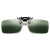 透明氩弧焊镜片近视夜视光电专业电焊眼镜夹片夹片 方形款-墨绿色（日用）非偏光（ +镜袋镜布）