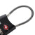玛斯特（Master Lock）密码锁柔性钢缆出国旅游可调密码挂锁4688MCND黑色 美国专业锁具品牌