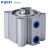 凯宇气缸（KYCH）QGY系列薄型气缸 缸径20/25/32/40/50/63行程5~100 缸径20 加磁 