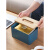 桌面纸巾盒抽纸收纳盒家用客厅餐厅茶几欧简约多功能纸抽盒创意 蓝色