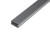 稳斯坦 铝合金方形线槽 地面压线槽 布线电缆明装走线槽 60*50 (1米) WJL102