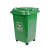 户外环卫垃圾桶带盖50L商用分类垃圾箱240升塑料垃圾桶 绿色 厨余/易腐垃圾 120L加厚款配轮盖