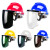 配安全帽式支架面屏面罩防护冲击头戴式焊帽电焊工专用烧氩弧焊接 单独黑屏一张