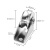 304不锈钢轨道轮轴承U型定滑轮V型移门滑轮H型起重钢丝绳大门小轮 GG304#小号H型槽宽16mm 螺丝