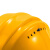 世达（SATA）TF0203Y  M顶开关式通风孔棘轮款ABS安全帽-黄色