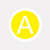 阿力牛 ABS121 机械设备安全标识牌 设备标签提示牌 防水防油标识牌  A直径20mm(10个装)