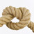 赫思迪格 工业麻绳拔河绳 天然手工黄麻绳子 物流麻绳包装捆绑绳子 直径8mm*1m HGJ-1129
