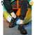 啄木鸟品牌新款男士凉鞋包头休闲运动夏季外穿潮流韩版户外镂空鞋男 黑色/平底 37