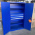 JHRACK五金重型工具柜安全车间用加厚储物收纳汽修带抽屉工具柜 加厚蓝色通门带网三抽