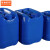 京洲实邦 塑料化工废液桶加厚耐酸碱酒桶 30L蓝色 （加厚款）