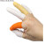 一次性乳胶工业手指套劳保美容美甲无尘净化电子橡胶手指套 橙色防滑 大码100个/包