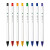 斑马牌（ZEBRA）虹彩按动中性笔 0.5mm子弹头啫喱笔水笔 彩色学生绘画标注考试签字笔C-JJ6 蓝色 单支装
