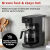 Instant Pot12杯滴滤式全自动咖啡机 家用可调节冲泡浓度 可拆卸储水器 3种温度 黑色 触摸屏 黑色