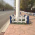 安晟达 市政草坪护栏 锌钢绿化带隔离栏 安装高度0.5m*3.05m(1立柱+3m护栏)