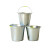 冰禹 BYyc-235圆形白皮铁桶 镀锌桶 清洁加厚手提水桶 垃圾铁桶 10L