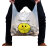 普利赛拉 笑脸手提垃圾袋超市购物打包袋方便袋 3丝18cm*30cm(100个/捆)5捆装