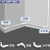 须特（XUTE)PVC加厚方形线槽室内明装走线槽配件 白色80*40阳角（5个）
