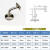 不锈钢304实心墙托 七字弯支撑架靠墙扶手托架实木楼梯配件 60*60固定平片+螺丝(304)