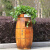 庄太太【M-02】垃圾桶可种花垃圾桶酒桶垃圾桶特色景区实木垃圾箱