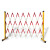 罗德力 玻璃钢伸缩护栏 施工隔离围栏可移动折叠安全防护栏杆 管式 红白色 1.2*5米