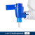 京仕蓝 塑料放水桶实验室放水下口瓶HDPE5 10 25L龙头瓶蒸馏水耐 水龙头 蓝色(配白盖放水桶)
