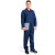 瑞可特 RSF94 夏季薄款牛仔工作服 电焊防烫耐磨 透气工程工装 长袖劳保服 蓝色 M码 