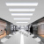加达斯办公室LED吸顶灯简约长方形办公灯具会议室健身房高亮吊顶长条灯 黑色 90*30CM LED白光