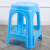 加厚塑料凳子塑料凳客厅餐桌登子高凳板凳胶凳经济型方凳 加厚款蓝色 高46cm