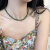 JNKOK显白新中式银绿玛瑙元宝扣项链轻奢小众感锁骨链女生日礼物 A1X20 3 6mm