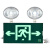 消防应急灯新国标led安全出口指示牌二合一指示灯疏散应急照明灯 嵌入式-左向指示灯 (带预埋盒)