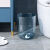 垃圾桶客厅亚克力PET透明厕所厨房创意大容量办公室卧室纸篓 12L透明款
