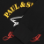 保罗与鲨鱼（PAUL&SHARK）彩色鲨鱼字母LOGO印花男士圆领卫衣C0P1095011 黑色 S