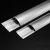 海斯迪克 铝合金线槽半弧形 金属防踩线槽 地板地面穿线金属线槽 长1m (8号) HKHE-012