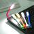 宫记适用于LED笔记本USB灯夜灯小灯自由弯曲创意小灯 颜色随机