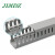 JIMDZ 走线槽 PVC行线槽 阻燃布线槽电缆桥架2米工业电缆配线槽开口齿型线槽配电柜线槽灰色 20*25（1米）