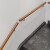 拾缘靠墙楼梯扶手幼儿园栏杆木扶手老人防滑走廊室内阁楼欧式实木扶手 金丝梨木+送配件 50CM长+2个固定件
