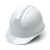 酷仕盾 透气安全帽 防砸 新国标 ABS 美式一字工业头盔 一顶 白色 