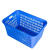 塑料运输筐 镂空塑胶框水果筐蓝色2#萝（不带铁耳）605*430*352/个