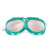 绿海绵防尘眼镜眼罩飞溅骑行防护护目镜玻璃镜片加绵劳保打磨安全 绿海绵眼镜1付