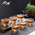 豹霖玻璃小茶杯耐热家用功夫茶具套装透明单个主人杯子加厚6个装 (玻璃透明)盖碗-小号-加厚款