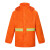 海斯迪克 分体单条环卫雨衣雨裤套装 安全反光警示双层清洁工路政园林HKsq-356 橘色套装 L 