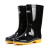 回力 雨鞋防护塑胶雨鞋807高筒中筒防水防滑耐磨水靴 黑色-中筒 40
