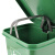 兰诗（LAUTEE）YY-012 脚踏分类垃圾桶  商用学校小区脚踏式垃圾桶 12升-绿色餐厨垃圾